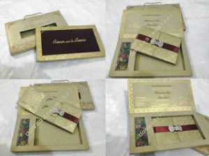 Golden Box Wedding Cards Pakistan