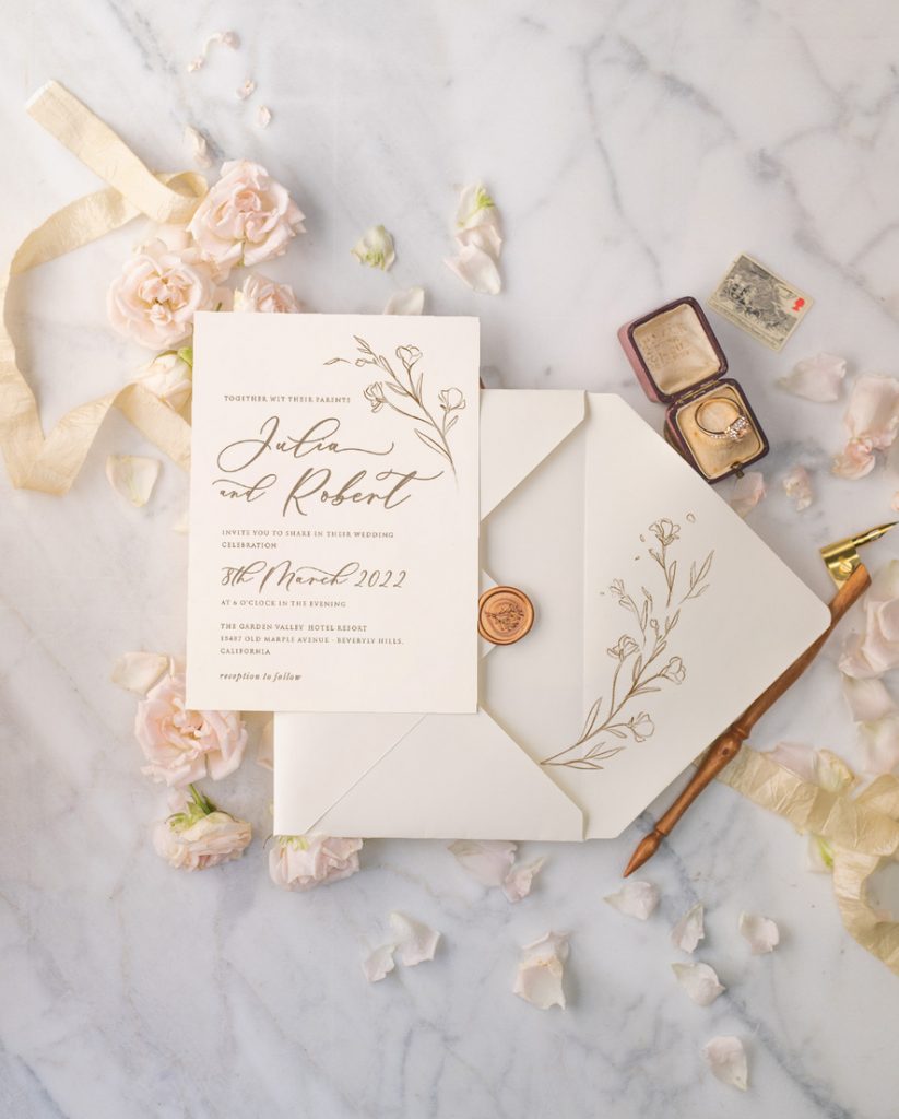 floral wedding Cards Lahore 